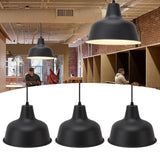 3 PCS Barn Pendant Lamp Holder Adjustable Rope Iron 110‑240V Farmhouse Pendant Light Holder for Home Bars Restaurants