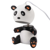 Candle Warmer Lamp Melting Wax Lamp Cute Panda Robot Shape with Timer Metal Frame G10 Bulb Candle Light Wamer