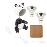 Candle Warmer Lamp Melting Wax Lamp Cute Panda Robot Shape with Timer Metal Frame G10 Bulb Candle Light Wamer