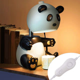 Candle Warmer Lamp Melting Wax Lamp Cute Panda Robot Shape with Timer Metal Frame G10 Bulb Candle Light Wamer