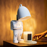 Candle Warmer Table Lamp Bedroom Bedside Decoration Astronaut Styles Dimmable Essential Oil Candle Warmer Lamp