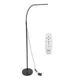 LED Floor Lamp Iron Adjustable Modern Standing Corner Lamp with Remote Control for Bedroom Living Room Office
