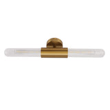 Gold Wall Sconce Light Fixture with 2 Glass Lampshade LED Bathroom Vanity Light Wall Mount Lamp for Bathroom Bedroom 85‑265V In Australia - Darrahopens