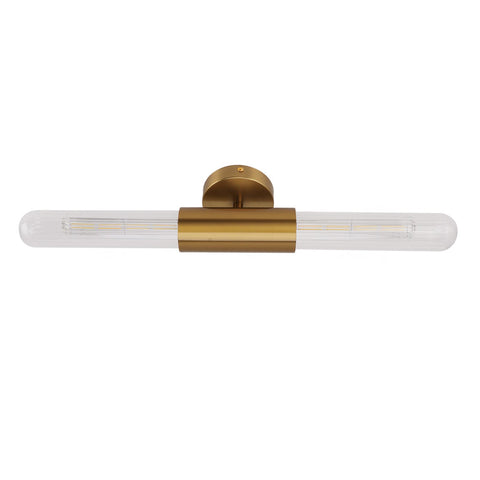 Gold Wall Sconce Light Fixture with 2 Glass Lampshade LED Bathroom Vanity Light Wall Mount Lamp for Bathroom Bedroom 85‑265V In Australia - Darrahopens