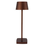LED Cordless Table Lamp Touch Switch Dimmable Table Lamp Indoor Nightstand Table Lamp with Charging Base Brown