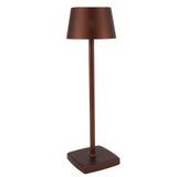 LED Cordless Table Lamp Touch Switch Dimmable Table Lamp Indoor Nightstand Table Lamp with Charging Base Brown