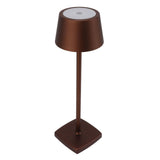 LED Cordless Table Lamp Touch Switch Dimmable Table Lamp Indoor Nightstand Table Lamp with Charging Base Brown