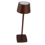 LED Cordless Table Lamp Touch Switch Dimmable Table Lamp Indoor Nightstand Table Lamp with Charging Base Brown
