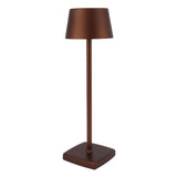 LED Cordless Table Lamp Touch Switch Dimmable Table Lamp Indoor Nightstand Table Lamp with Charging Base Brown