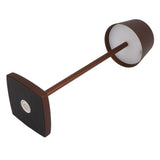 LED Cordless Table Lamp Touch Switch Dimmable Table Lamp Indoor Nightstand Table Lamp with Charging Base Brown