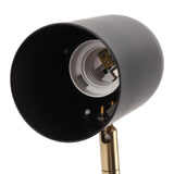 Swing Arm Wall Sconce Iron E27 E26 Adjustable Angle Modern Bedside Hardwired Reading Sconce for Bedroom Living Room Office 85 to 265V Black