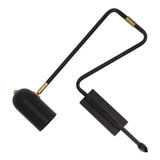 Swing Arm Wall Sconce Iron E27 E26 Adjustable Angle Modern Bedside Hardwired Reading Sconce for Bedroom Living Room Office 85 to 265V Black