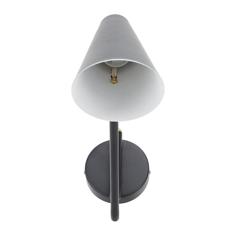 Industrial Wall Sconces Adjustable Rocker Arm Metal Black Vintage Industrial Wall Mounted Lighting Reading Light Fixture 85‑265V