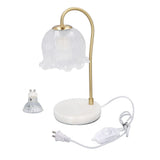 Candle Warmer Lamp Glass Marble Dimmable Electric Fragrance Candle Melter with 2 Bulbs for Christmas House Warming Gifts Home Bedroom Decor CN Plug 220V In Australia - Darrahopens