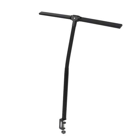 24W Double Head Gooseneck Desk Lamp Eye Protection Detachable Black LED Desk Lights for Work Reading In Australia - Darrahopens