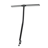 24W Double Head Gooseneck Desk Lamp Eye Protection Detachable Black LED Desk Lights for Work Reading