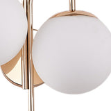 Double Sconce Simple Modern Dual Headed Glass Metal Energy Saving Armed Wall Sconce for Bedroom Office CN Plug 111‑240V In Australia - Darrahopens