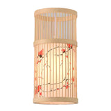 LED Pendant Light Chinese Style Wood Weaving Zen Hanging Ceiling Light Fixture with Faux Sheepskin Lampshade for Home Hotel Tea Room 111V to 240V In Australia - Darrahopens