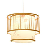 Birdcage Pendant Light Birdcage Bamboo Woven Hanging Lamp Handwoven Pendant LED Lights for Restaurant Hot Pot Shop 111V~240V In Australia - Darrahopens