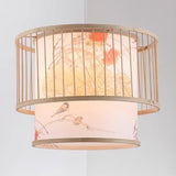Birdcage Pendant Light Birdcage Bamboo Woven Hanging Lamp Handwoven Pendant LED Lights for Restaurant Hot Pot Shop 111V~240V