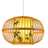 Traditional Woven Pendant Light 111V~240V Hand Woven Bamboo Pendant Light for Home Teahouses In Australia - Darrahopens