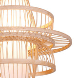 Pendant Light LED Hanging Lamp Home Decoration with Bamboo Lampshade 111‑240V for Ceiling Office In Australia - Darrahopens