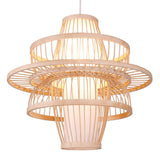 Pendant Light LED Hanging Lamp Home Decoration with Bamboo Lampshade 111‑240V for Ceiling Office In Australia - Darrahopens