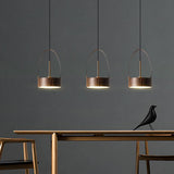 LED Chandelier Pendant Lamp Wood Grain Imitation Iorn Warm Lighting Wired Ceiling Hanging Light Fixture 100‑240V for Kitchen