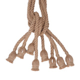 Hemp Rope Pendant Light 8 Heads E27 E26 Lampholder 6.5ft Retro Hanging Light Kit for Bar Restaurant Home 100‑240V In Australia - Darrahopens