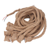 Hemp Rope Pendant Light 8 Heads E27 E26 Lampholder 6.5ft Retro Hanging Light Kit for Bar Restaurant Home 100‑240V In Australia - Darrahopens