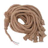 Hemp Rope Pendant Light 8 Heads E27 E26 Lampholder 6.5ft Retro Hanging Light Kit for Bar Restaurant Home 100‑240V