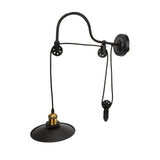 Retractable Wall Lamp Adjustable Lifting Pulley Wall Mounted Sconce Industrial Retro Farmhouse Style for Bedroom Bar 100‑240V In Australia - Darrahopens