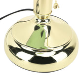 Bankers Lamp Green Glass Lampshade Warm Desk Vintage Library Lamp with Pull Chain Switch Iron Base E26 Holder for Office In Australia - Darrahopens