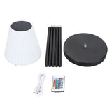 Solar Floor Lamp Waterproof Rechargeable Dimmable Warm White RGB LED Solar Powered Outdoor Lamp with Light Sensor for Balcony Patio Garden