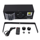 4 IN 1 DJ Lights Sound Activated DMX Control RGBW GOBO Pattern Beam Strobe Party Light for Party Wedding Christmas
