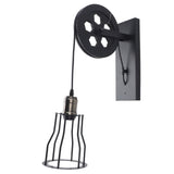 Pulley Wall Lantern Industrial Antique Wall Lamp Indoor Lighting Farmhouse Wall Lamps for Bathroom Kitchen Living Room In Australia - Darrahopens