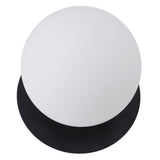 White Glass Globe Ceiling Light 18cm Diameter G9 Base Globe Shape Ceiling Lamp for Hallway Entrance 85‑265V In Australia - Darrahopens