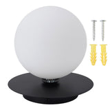White Glass Globe Ceiling Light 18cm Diameter G9 Base Globe Shape Ceiling Lamp for Hallway Entrance 85‑265V