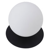 White Glass Globe Ceiling Light 18cm Diameter G9 Base Globe Shape Ceiling Lamp for Hallway Entrance 85‑265V