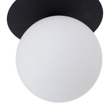 White Glass Globe Ceiling Light 18cm Diameter G9 Base Globe Shape Ceiling Lamp for Hallway Entrance 85‑265V