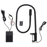 UV LED Desk Light Nail Lash Lamp with Flexible Gooseneck Clamp Foot Pedal Control Portable Glue Curing Lamp for Beauty Salon In Australia - Darrahopens