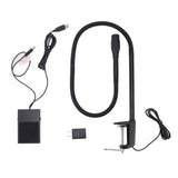 Lash Extension UV Lamp Gooseneck LED Adjustable Spot Size with Clamp Foot Pedal Switch UV Nail Light for Gel Curing