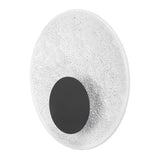 Wall Lamp Modern LED Resin Round Moon Eclipse Warm Lighting Eye Caring Wall Sconce for Bedroom Living Room