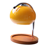 Candle Warmer Lamp Dimmable Retro Decorative Aromatherapy Candle Melter Melting Lamp for Bedroom Study Round Plate Orange