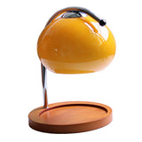 Candle Warmer Lamp Dimmable Retro Decorative Aromatherapy Candle Melter Melting Lamp for Bedroom Study Round Plate Orange