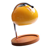Candle Warmer Lamp Dimmable Retro Decorative Aromatherapy Candle Melter Melting Lamp for Bedroom Study Round Plate Orange