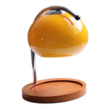 Candle Warmer Lamp Dimmable Retro Decorative Aromatherapy Candle Melter Melting Lamp for Bedroom Study Round Plate Orange
