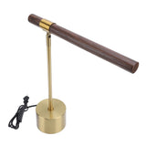 Wood Grain LED Desk Lamp with Plug Adjustable Light Head Modern Simple Foldable LED Reading Table Lamp for Bedroom Study In Australia - Darrahopens