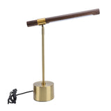 Wood Grain LED Desk Lamp with Plug Adjustable Light Head Modern Simple Foldable LED Reading Table Lamp for Bedroom Study In Australia - Darrahopens