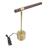 Wood Grain LED Desk Lamp with Plug Adjustable Light Head Modern Simple Foldable LED Reading Table Lamp for Bedroom Study In Australia - Darrahopens